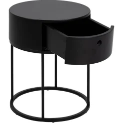 Evara Nachtkastje Zwart 40cm