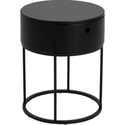 Evara Nachtkastje Zwart 40cm