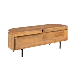 Evi Zwevend Tv meubel Naturel Mangohout 120cm