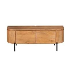 Evi Zwevend Tv meubel Naturel Mangohout 120cm