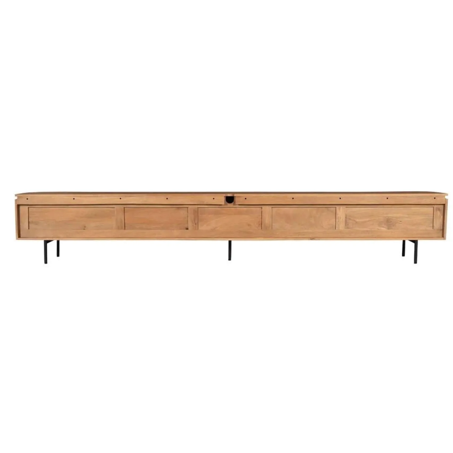 Evi Zwevend Tv meubel Naturel Mangohout 280cm
