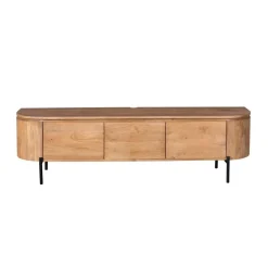 Evi Zwevend Tv meubel Naturel Mangohout 160cm