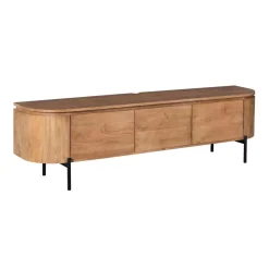 Evi Zwevend Tv meubel Naturel Mangohout 160cm