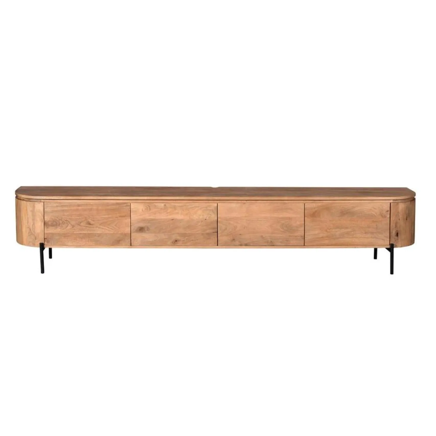Evi Zwevend Tv meubel Naturel Mangohout 200cm