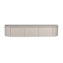 Evi Zwevend Tv meubel Taupe Mangohout 160cm