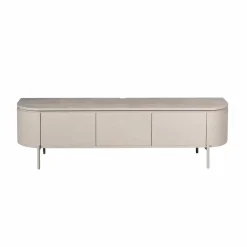 Evi Zwevend Tv meubel Taupe Mangohout 160cm