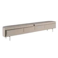 Evi Zwevend Tv meubel Taupe Mangohout 200cm