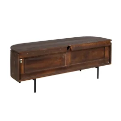 Evi Zwevend Tv meubel Walnoot Mangohout 120cm