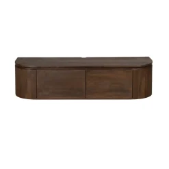 Evi Zwevend Tv meubel Walnoot Mangohout 120cm