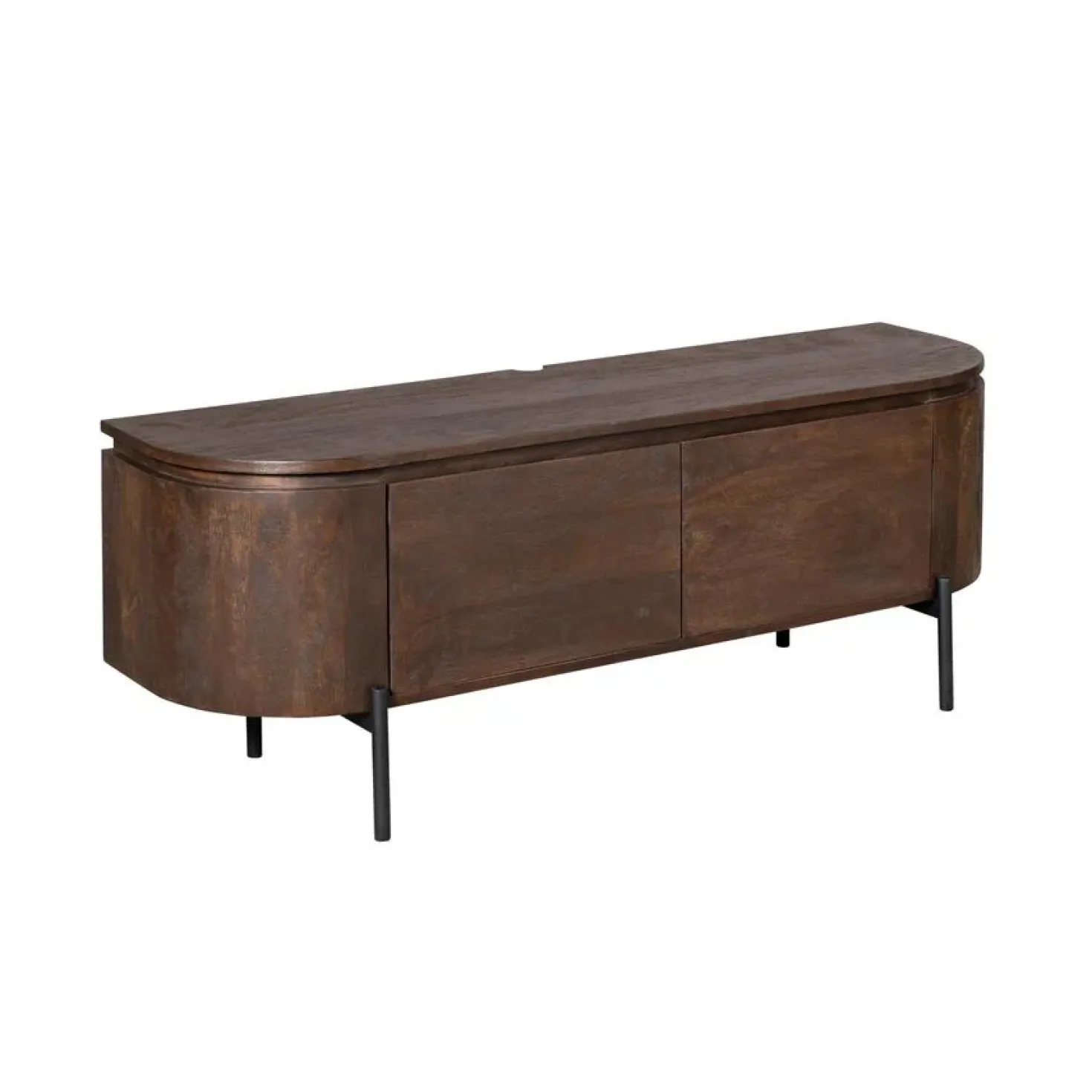 Evi Zwevend Tv meubel Walnoot Mangohout 120cm