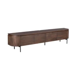 Evi Zwevend Tv meubel Walnoot Mangohout 240cm