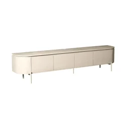 Evi Zwevend Tv meubel Zand Mangohout 240cm