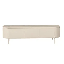 Evi Zwevend Tv meubel Zand Mangohout 160cm