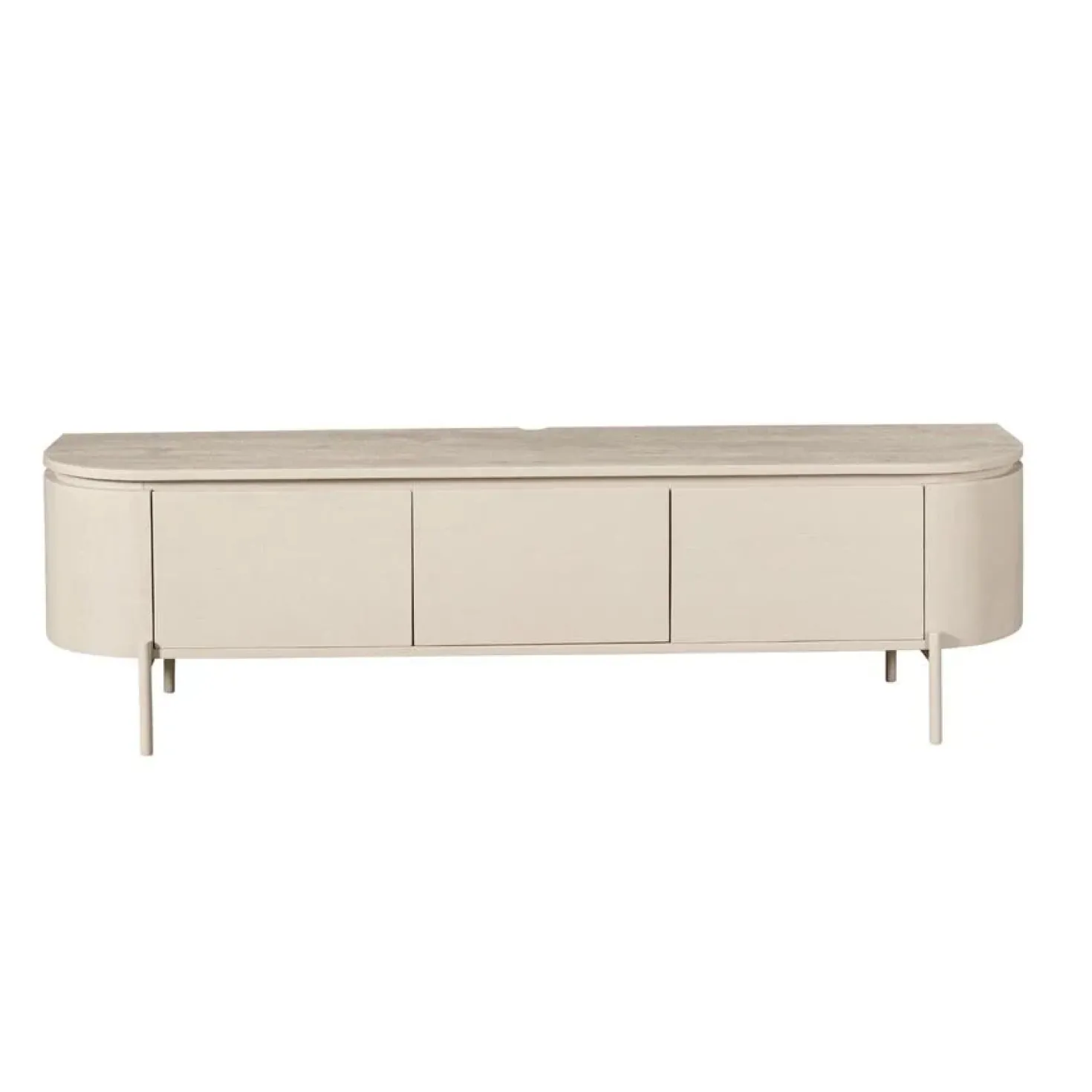 Evi Zwevend Tv meubel Zand Mangohout 160cm