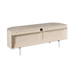 Evi Zwevend Tv meubel Zand Mangohout 120cm