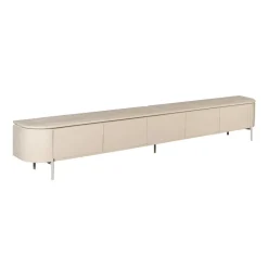 Evi Zwevend Tv meubel Zand Mangohout 280cm