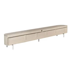 Evi Zwevend Tv meubel Zand Mangohout 280cm