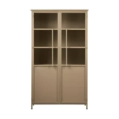 Exhibit Vitrinekast metaal khaki 99 cm