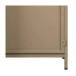 Exhibit Vitrinekast metaal khaki 99 cm