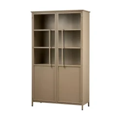 Exhibit Vitrinekast metaal khaki 99 cm