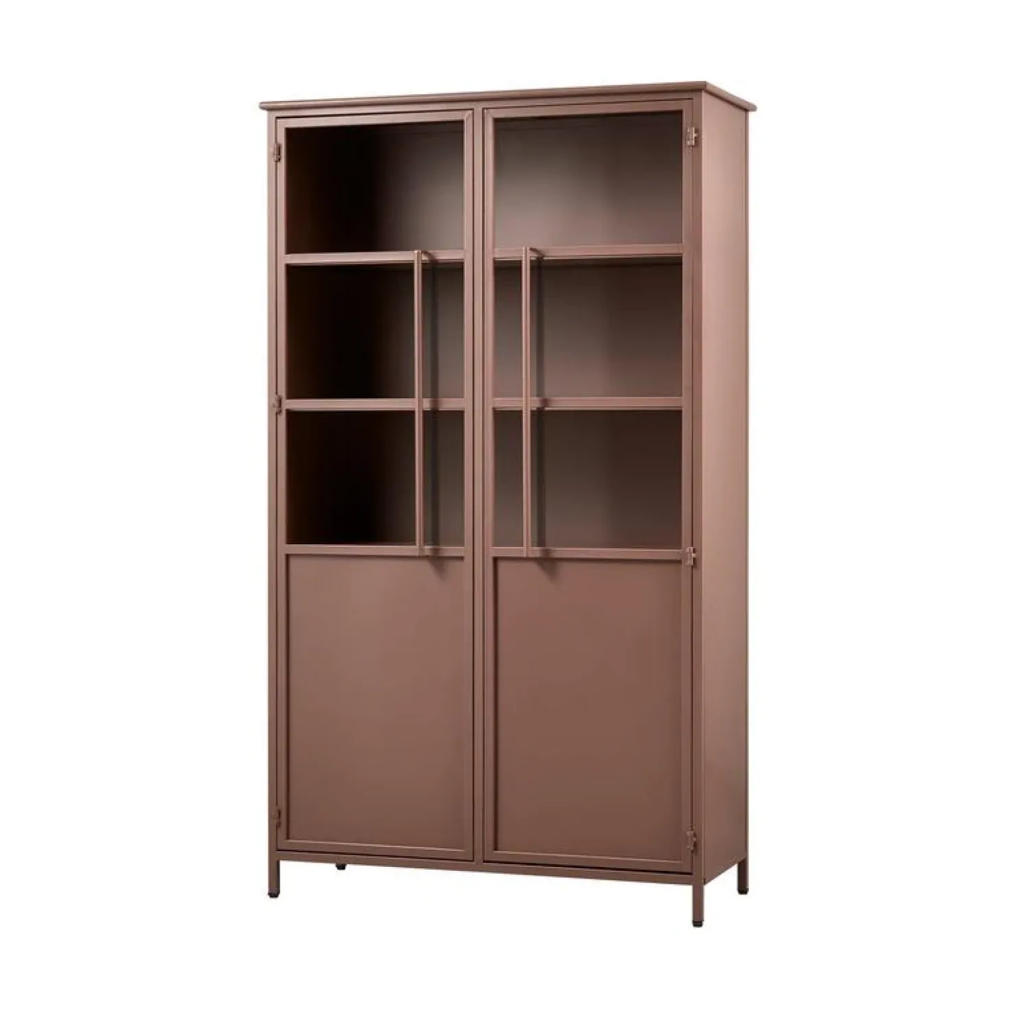 Exhibit Vitrinekast metaal tan 99 cm
