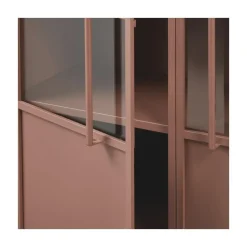 Exhibit Vitrinekast metaal tan 99 cm