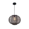 Fabric 1-lichts Hanglamp Zwart 48cm