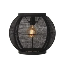 Fabric 1-lichts Plafondlamp Zwart 33cm