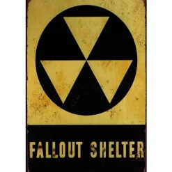 Fallout Shelter - metalen bord