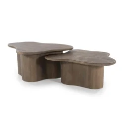 Fall Salontafel set van 2 Bruin