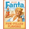Fanta - Beach girl - metalen bord