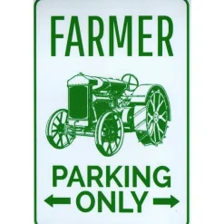 Farmer Parking - metalen bord
