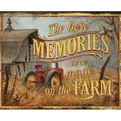 Farm Memories - metalen bord