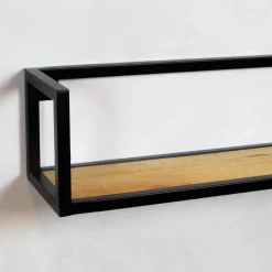 Farrow wandplank hout industrieel mangohout naturel 100cm