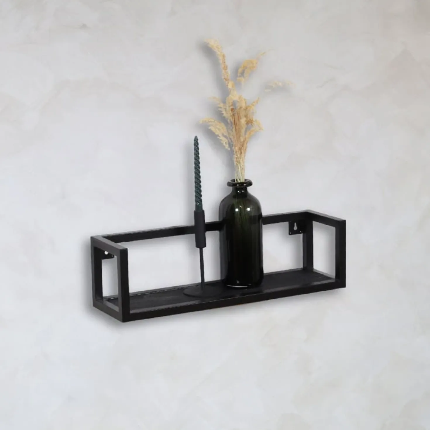 Farrow wandplank hout vintage zwart 40