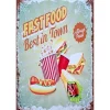 Fast Food best in Town - metalen bord