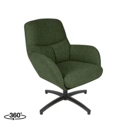 Fauteuil Chill Zone Forest Boucle Zwarte poot