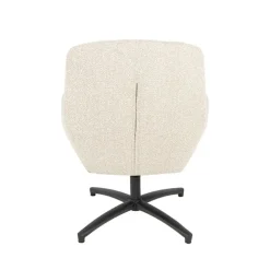 Fauteuil Chill Zone Naturel Boucle Zwarte poot