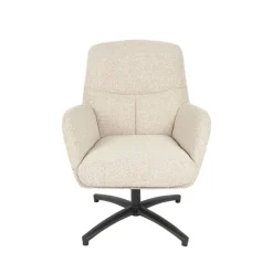 Fauteuil Chill Zone Naturel Boucle Zwarte poot
