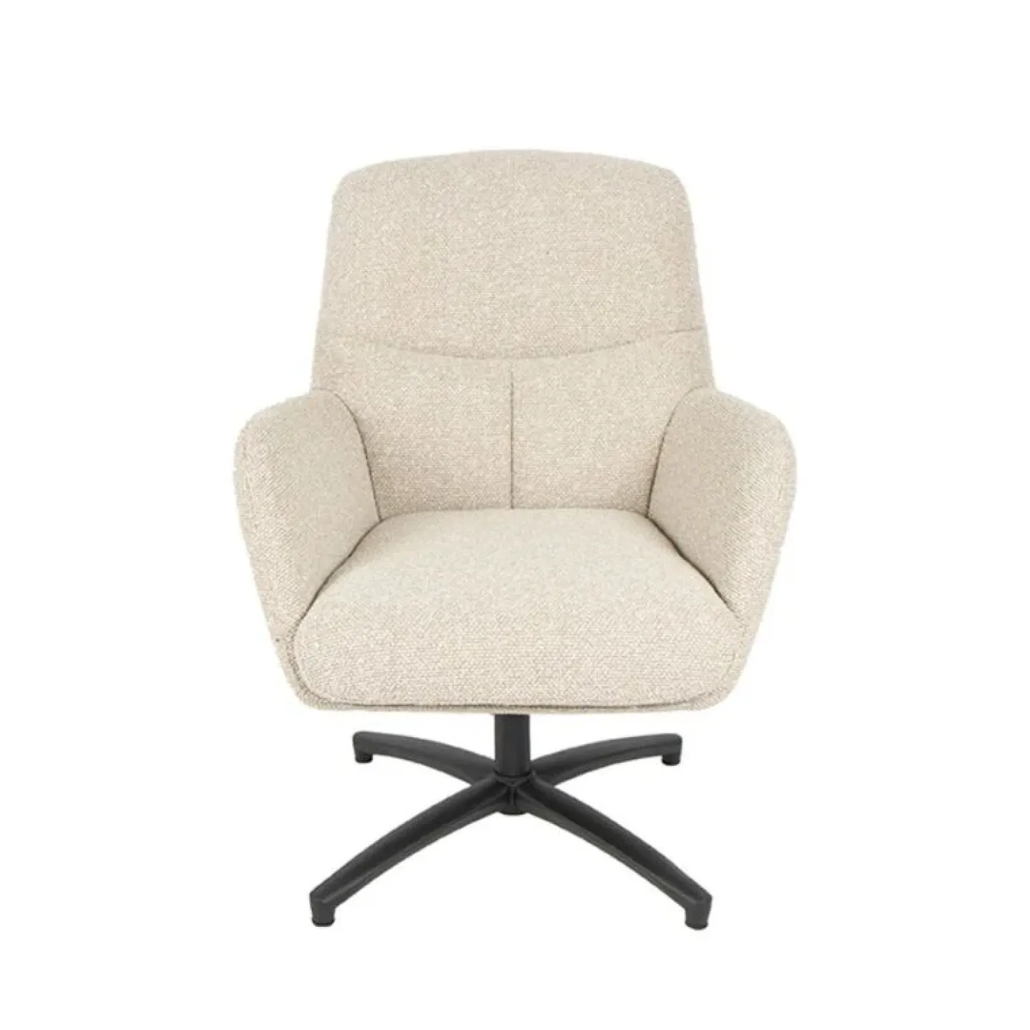 Fauteuil Chill Zone Naturel Boucle Zwarte poot