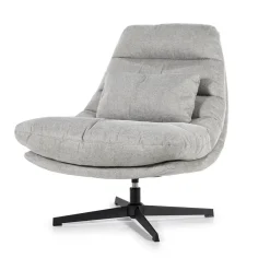Fauteuil Cooper met kussen grijs Houston
