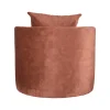 Fauteuil Evy Rust Velours 90cm