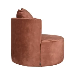 Fauteuil Evy Rust Velours 90cm