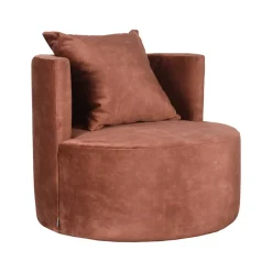 Fauteuil Evy Rust Velours 90cm