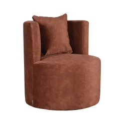 Fauteuil Evy Rust Velours 65cm