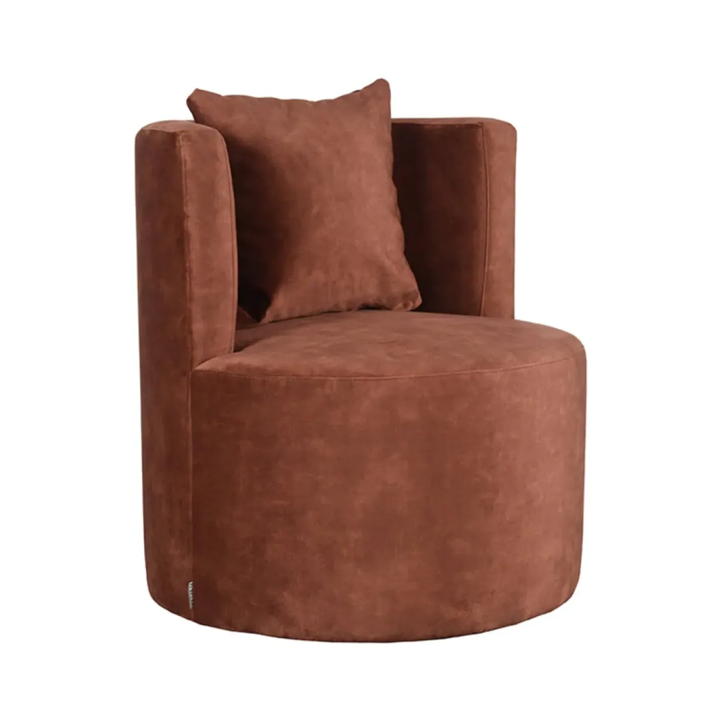 Fauteuil Evy Rust Velours 65cm