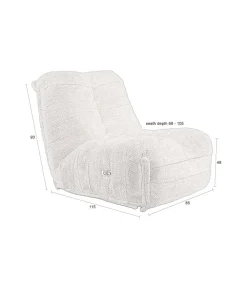 Fauteuil Hamilton Bruin 85cm