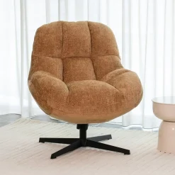 Fauteuil Huxley Cognac Stof