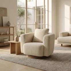 Fauteuil Jordan beige