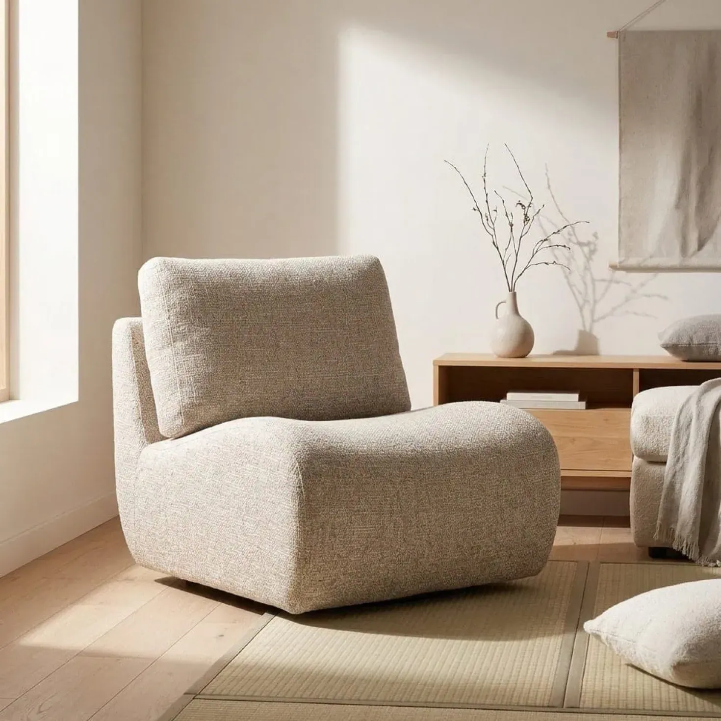 Fauteuil Lucia taupe